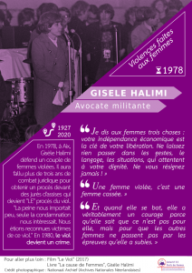1. Violences 1. Panneau Gisèle Halimi