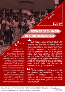 7. Travail 4. Femmes de chambre de l'hôtel Ibis
