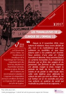 7. Travail - Infirmières de l'Ormeau part.1